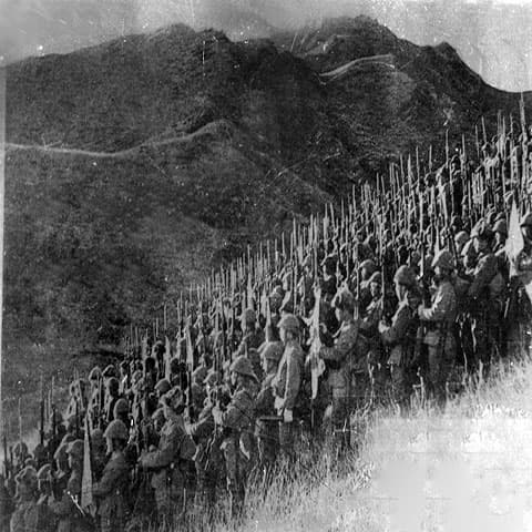 Các đơn vị quân đội Nhật vào Lạng Sơn, tháng 9-1940. Ảnh: Tư liệu.